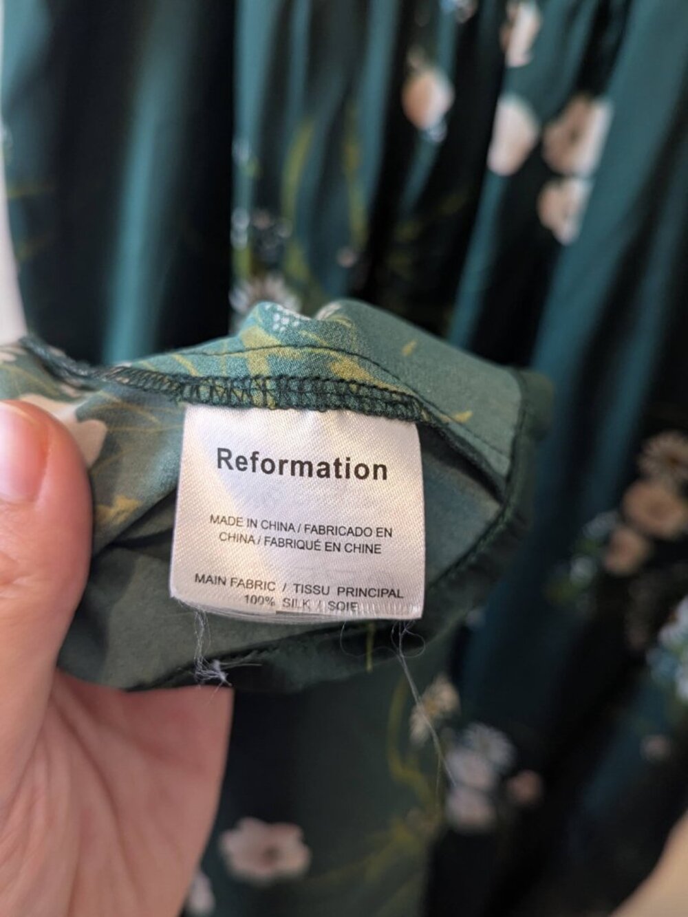 Reformation Frankie Maxi Silk Slip Dress Buena Floral - Picture 6 of 6